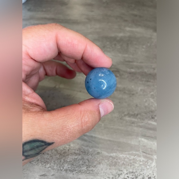 Aquamarine Crystal Sphere - Picture 2 of 2